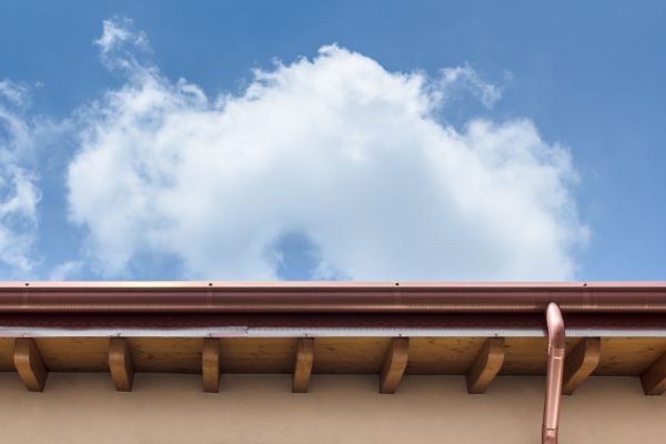 Copper Downspout Installation