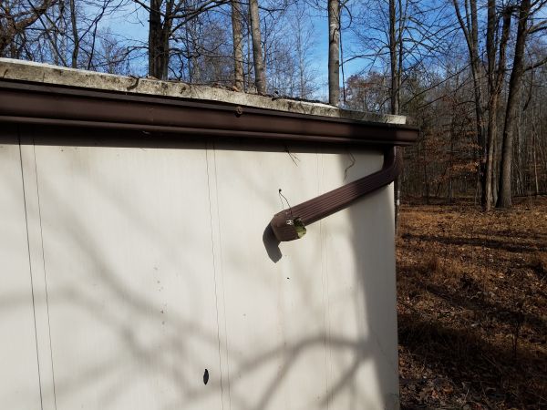 Shed Gutter Installation
