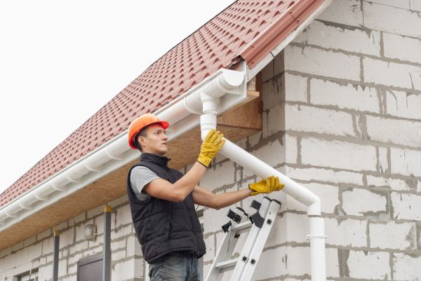 Clogged Gutter Clearing